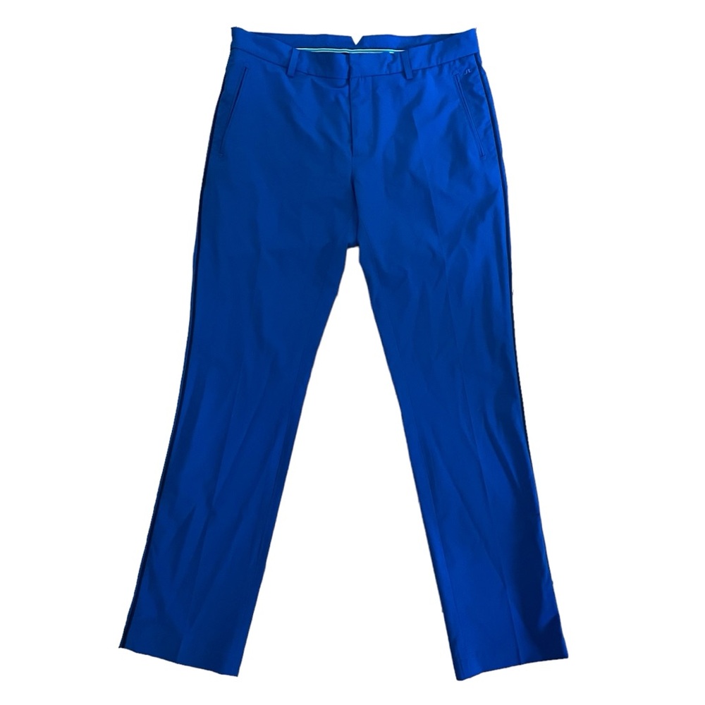 J Lindeberg Golf Pant Tuxedo Stripe Golf Pant Blue Size 32 x 32